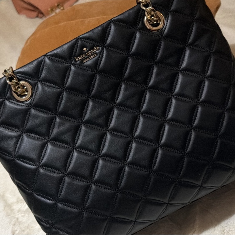 Kate Spade Quilted Black Shoulder Bag